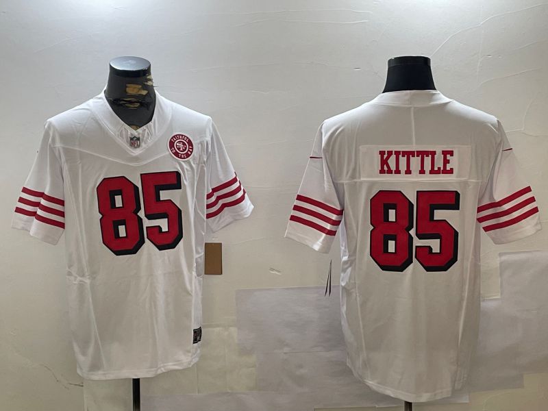 Men San Francisco 49ers #85 Kittle White three generations 2024 Nike Limited NFL Jersey style 8